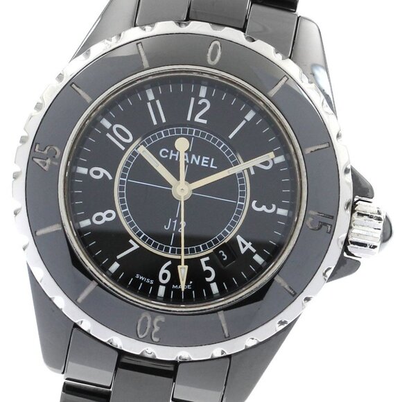 CHANEL J12 H0682 Black Ceramic 33MM Black Dial Quartz Ladies Watch_896560 - Picture 1 of 6